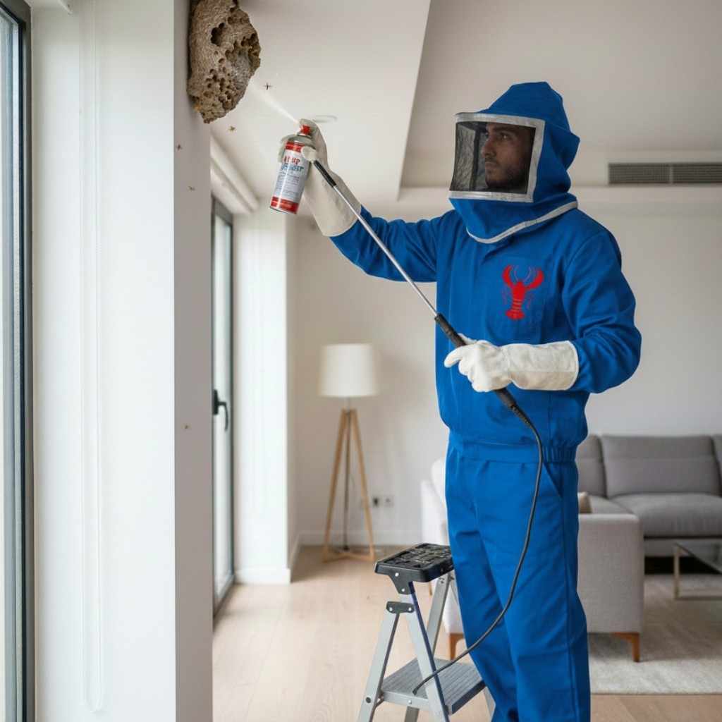 Professional wasp pest control Dubai service targeting all wasp varieties for safe removal.