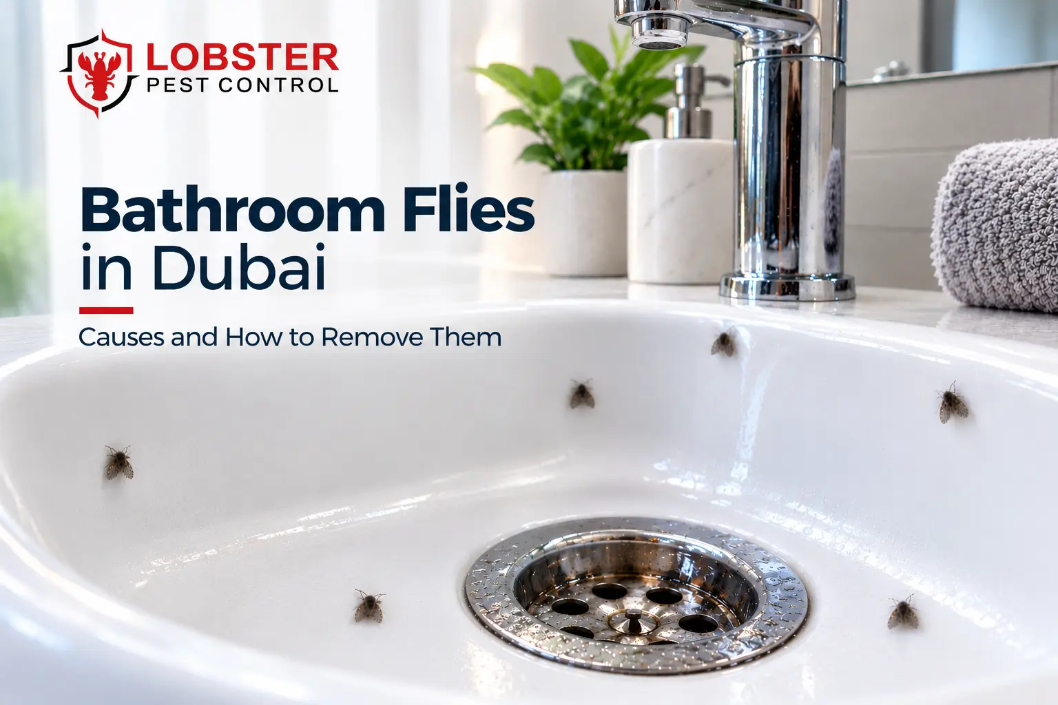 bathroom flies /drain flies get rid